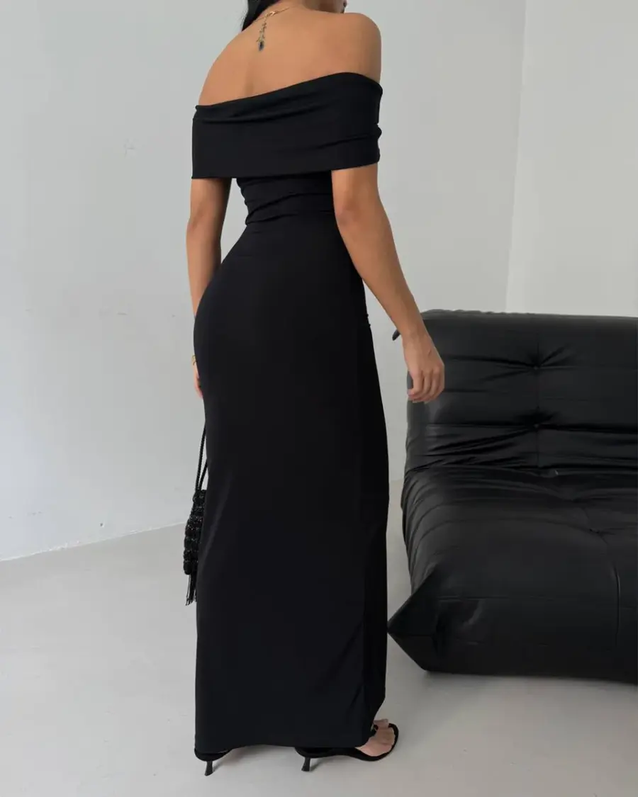 Maxi haljina Nina - crna - Slika 2