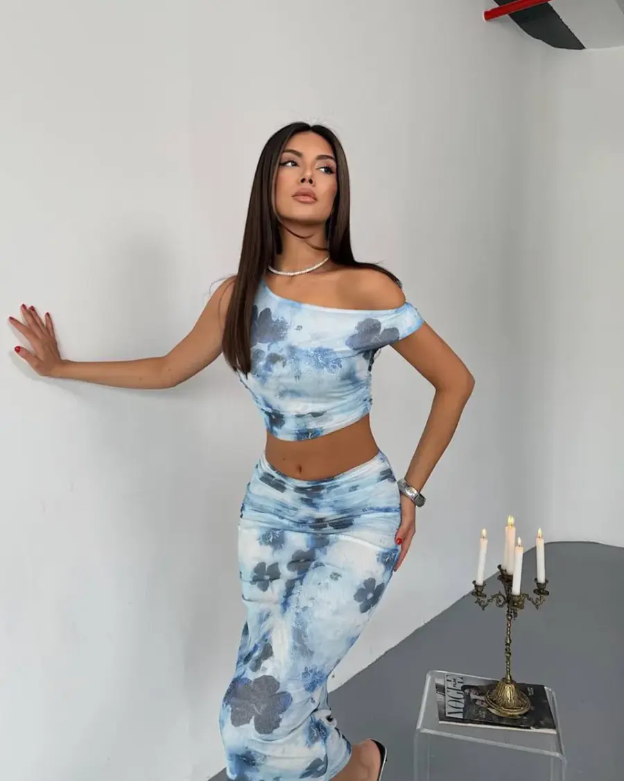 Dvodjelni set Cheryl - plavi - Slika 3