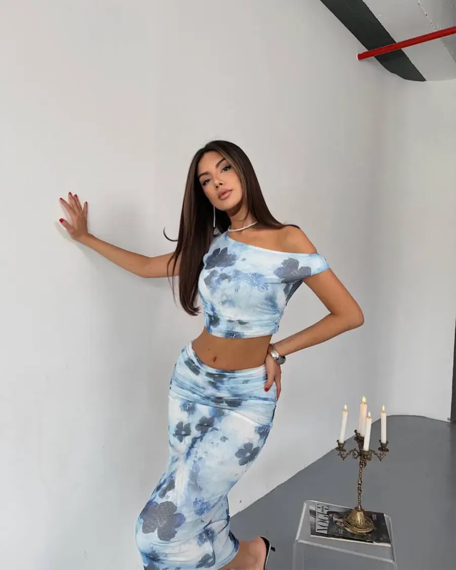 Dvodjelni set Cheryl - plavi - Slika 2