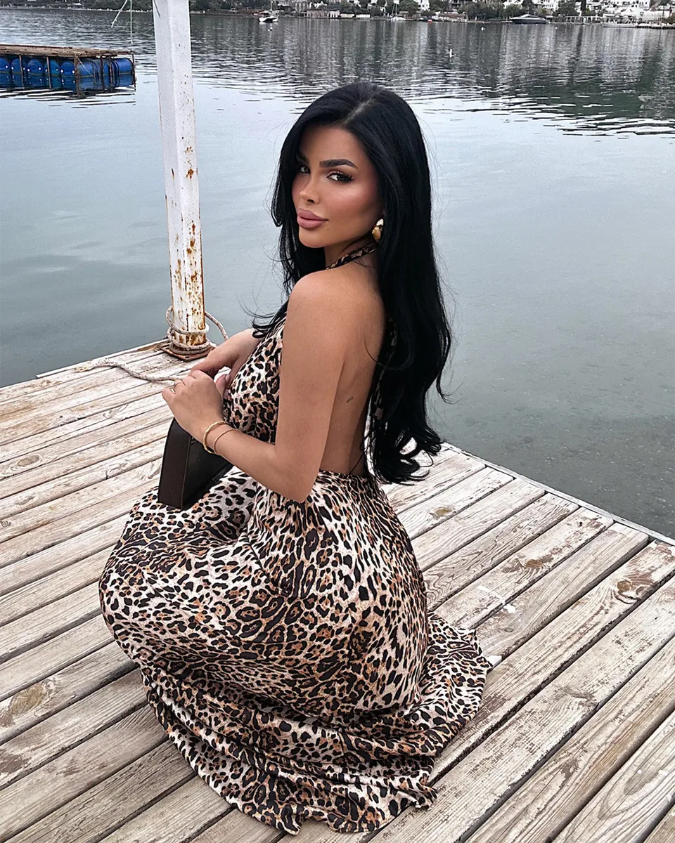Maxi haljina Dulcie - leopard print