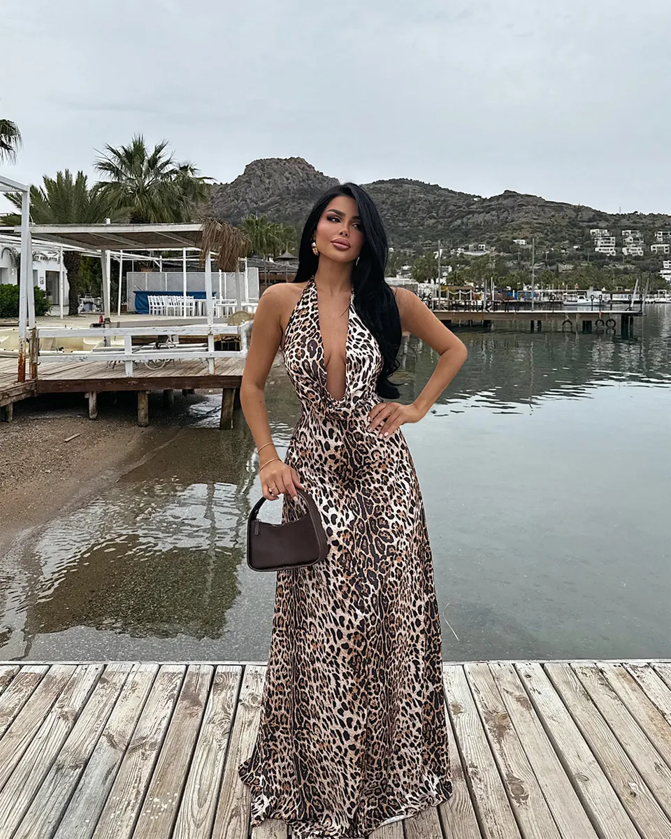Maxi haljina Dulcie - leopard print