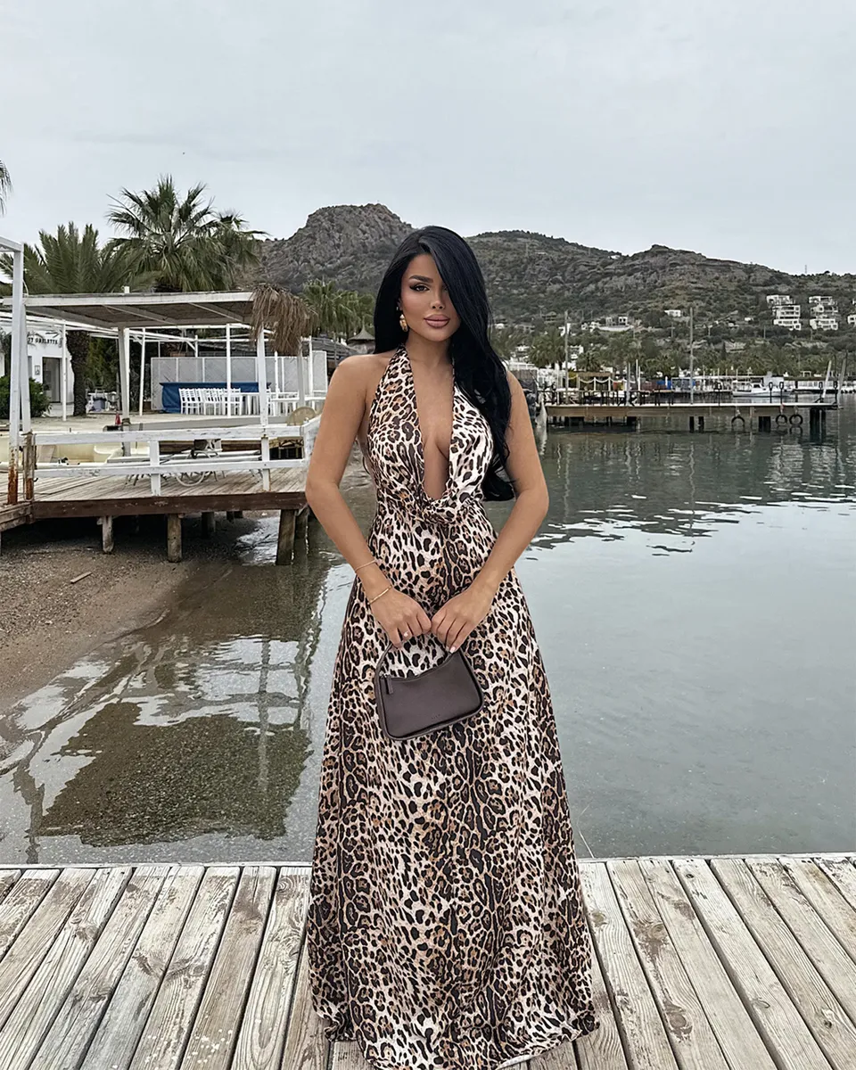 Maxi haljina Dulcie - leopard print