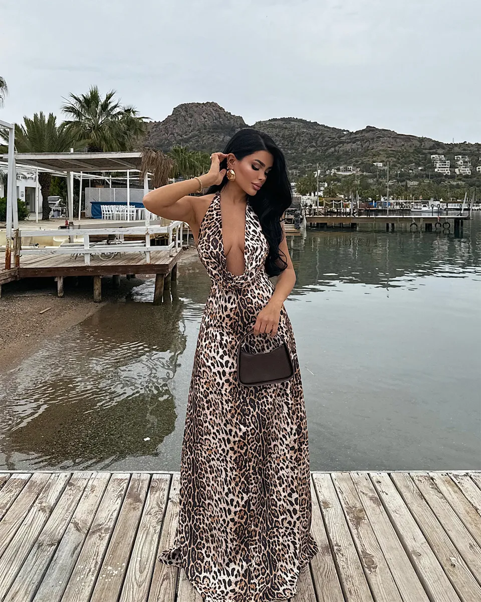 Maxi haljina Dulcie - leopard print