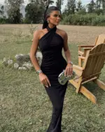 Maxi haljina Tia - crna - Slika 2