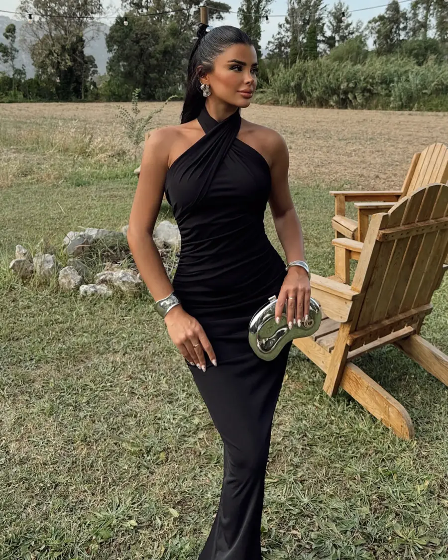 Maxi haljina Tia - crna - Slika 2