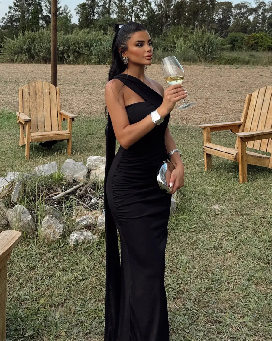 Maxi haljina Tia - crna - Slika 6