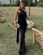 Maxi haljina Tia - crna - Slika 5