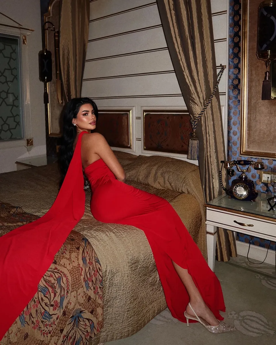 Maxi haljina Tia - crvena - Slika 3