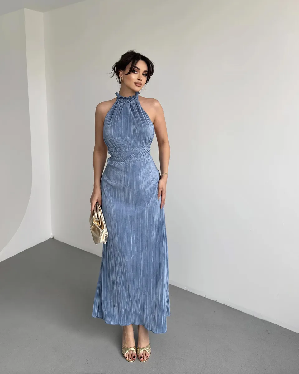 Maxi haljina Maura - plava - Slika 4