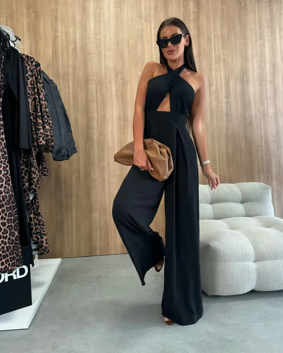 Kombinezon Astello - crni - Slika 5