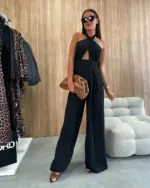 Kombinezon Astello - crni - Slika 3