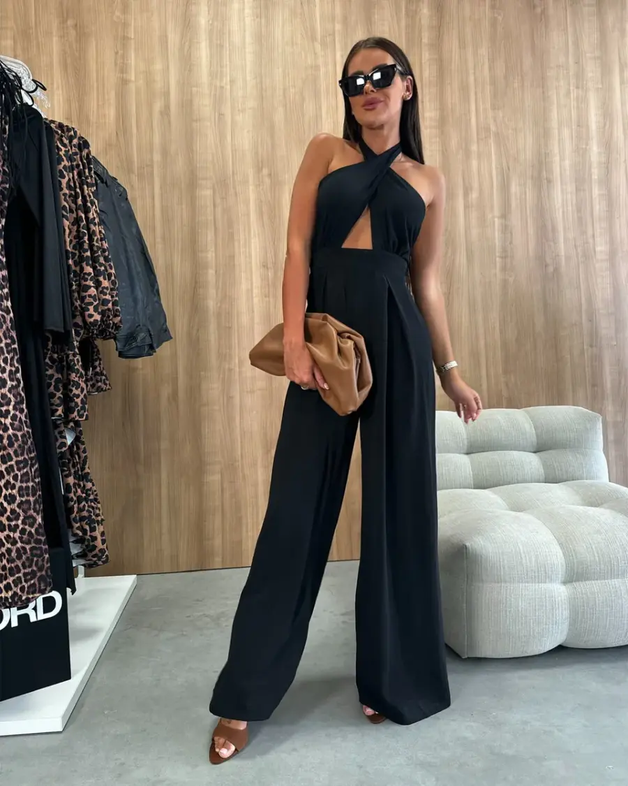 Kombinezon Astello - crni - Slika 3