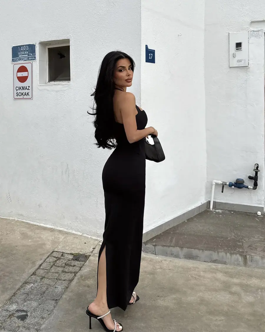 Midi haljina Elroya - crna - Slika 5