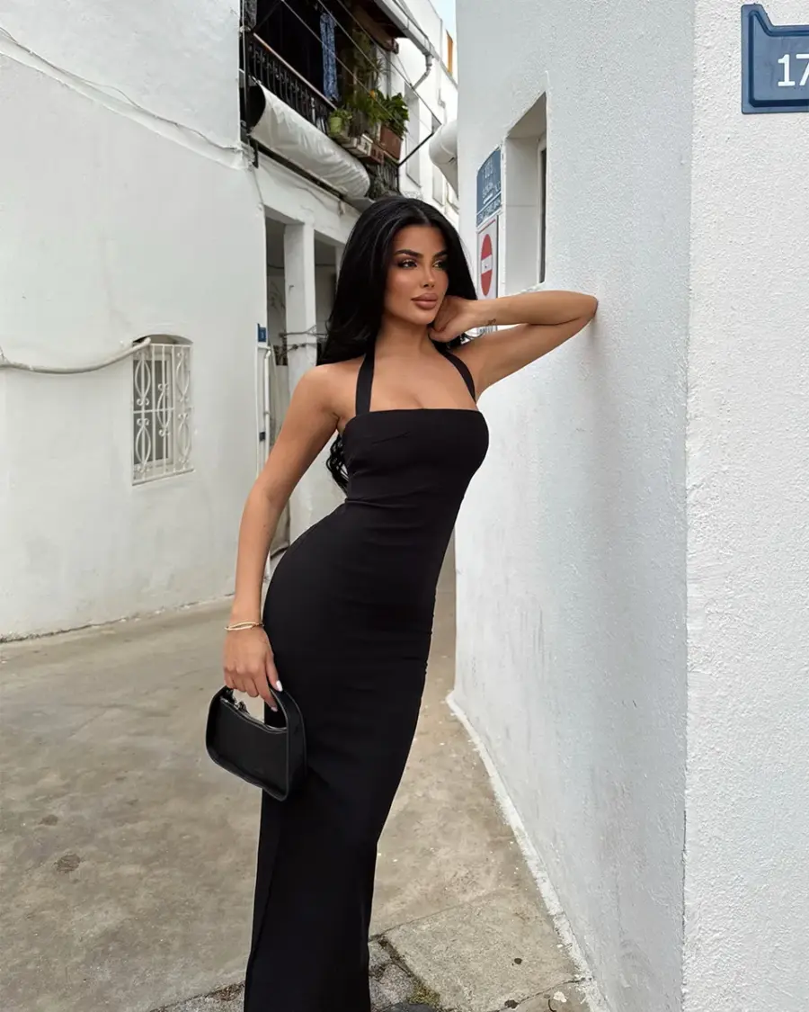 Midi haljina Elroya - crna - Slika 2