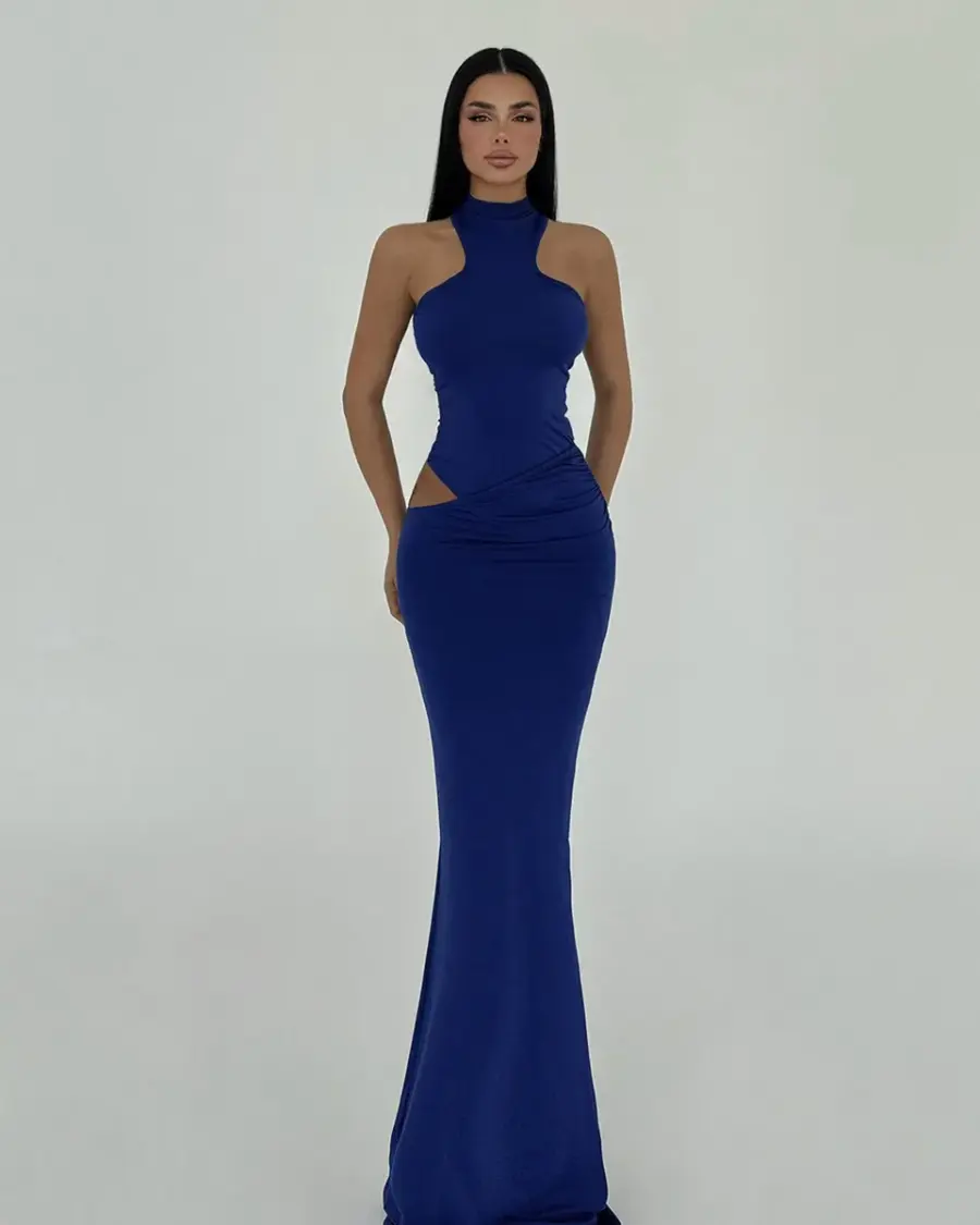 Maxi haljina Marica - plava - Slika 2