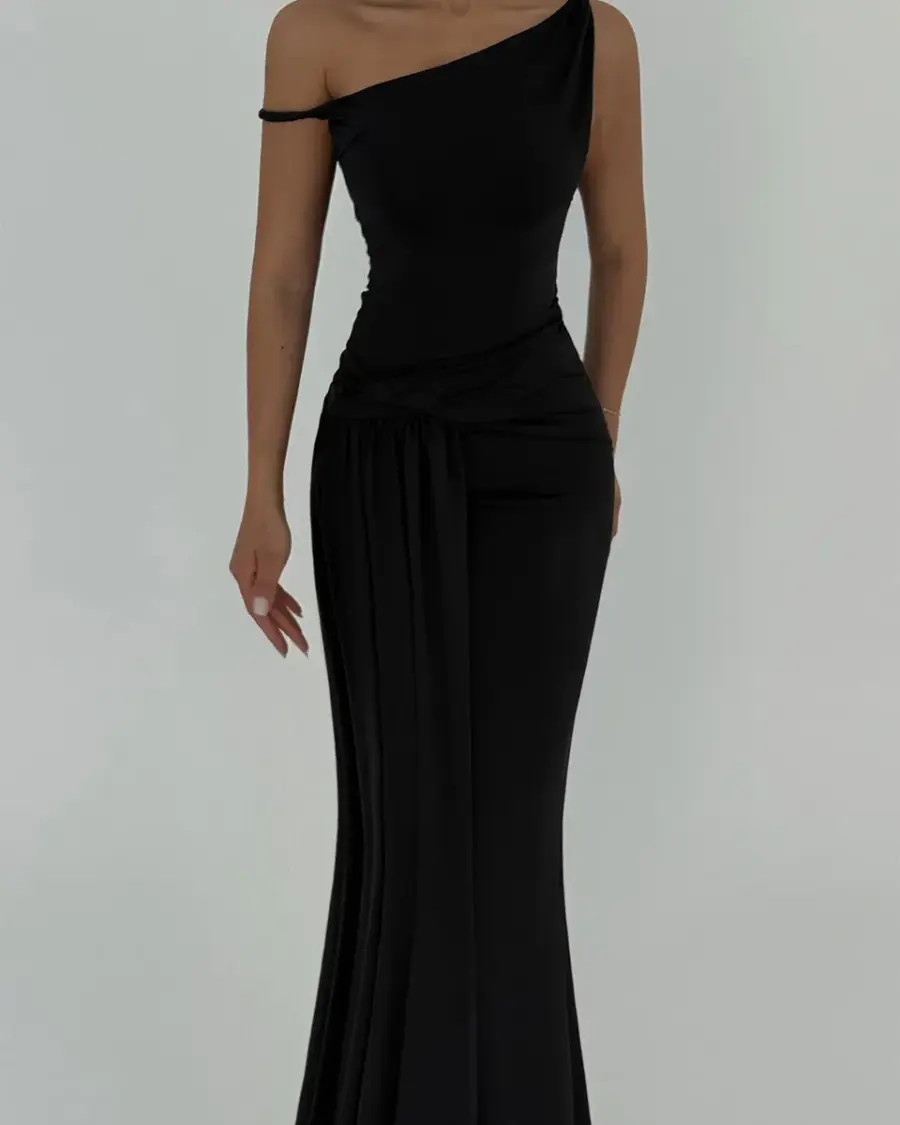 Maxi haljina Rowen - crna - Slika 3