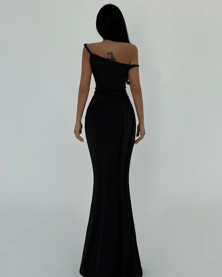 Maxi haljina Rowen - crna - Slika 2