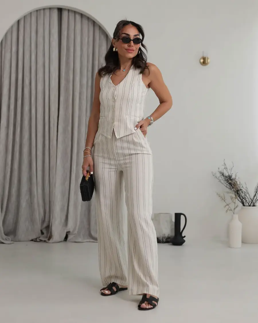 Dvodjelni set Morgan - cream - Slika 1