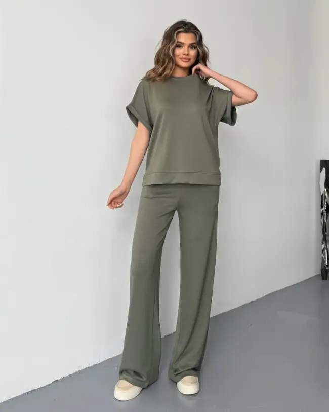 Dvodjelni set Jade - maslinasti