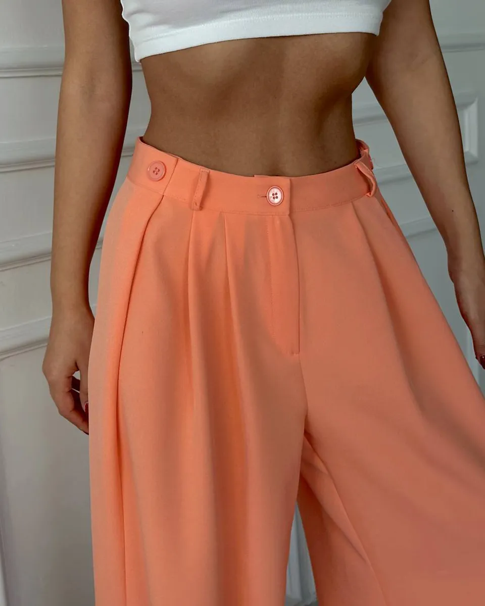 Palazzo hlače Finn - peach