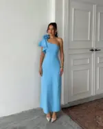 Maxi haljina Zendaya - plava - Slika 2