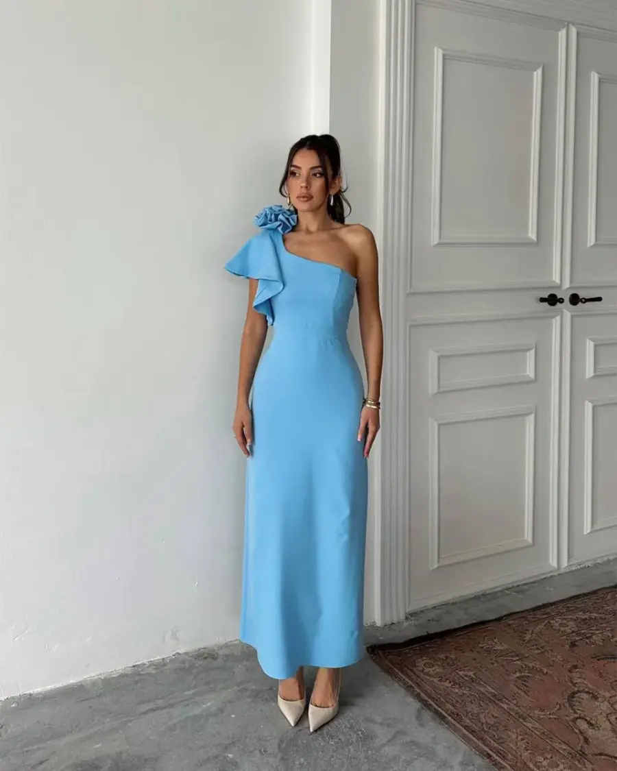 Maxi haljina Zendaya - plava - Slika 2