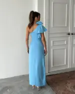 Maxi haljina Zendaya - plava - Slika 4