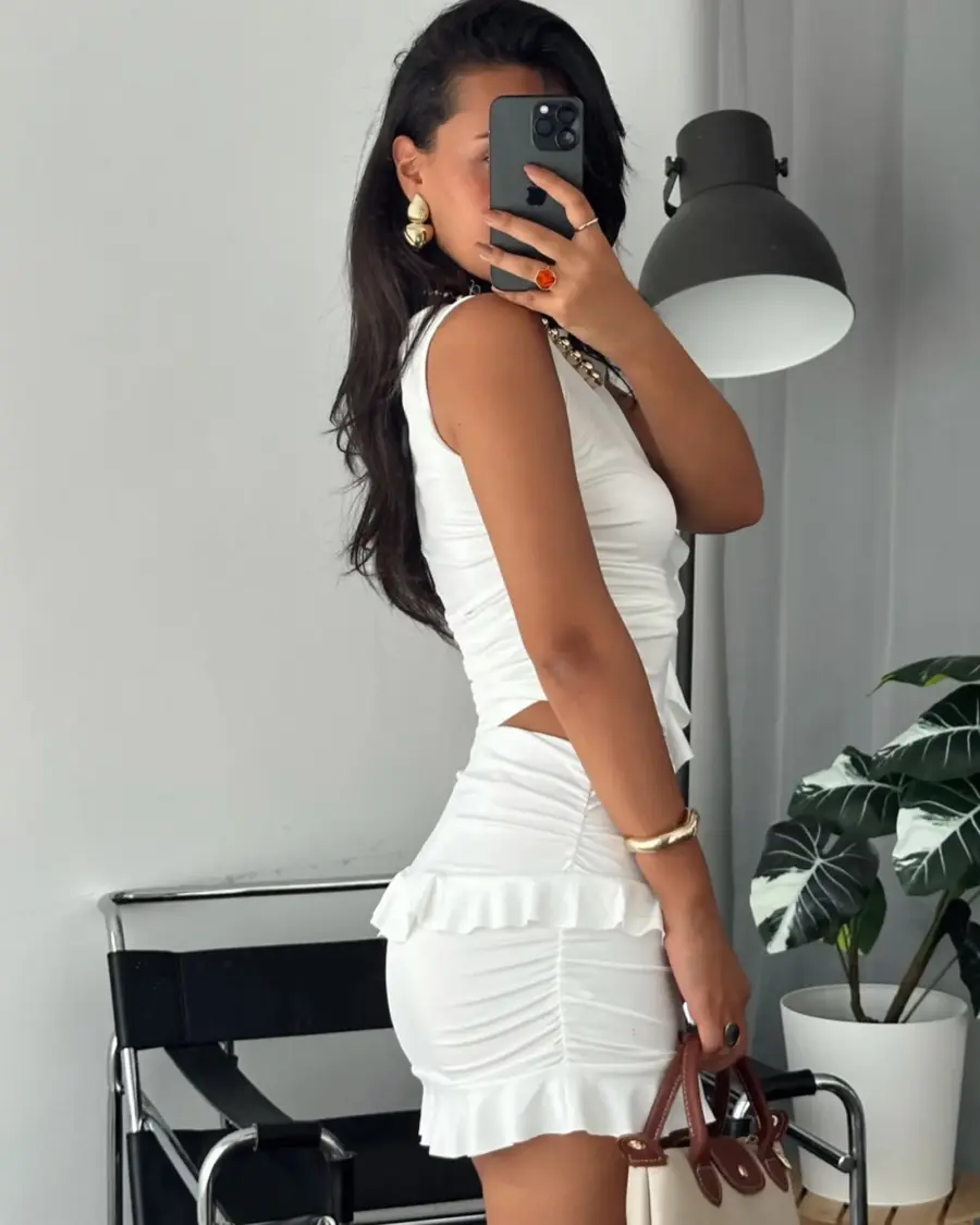 Dvodjelni set Rea - bijeli - Slika 5