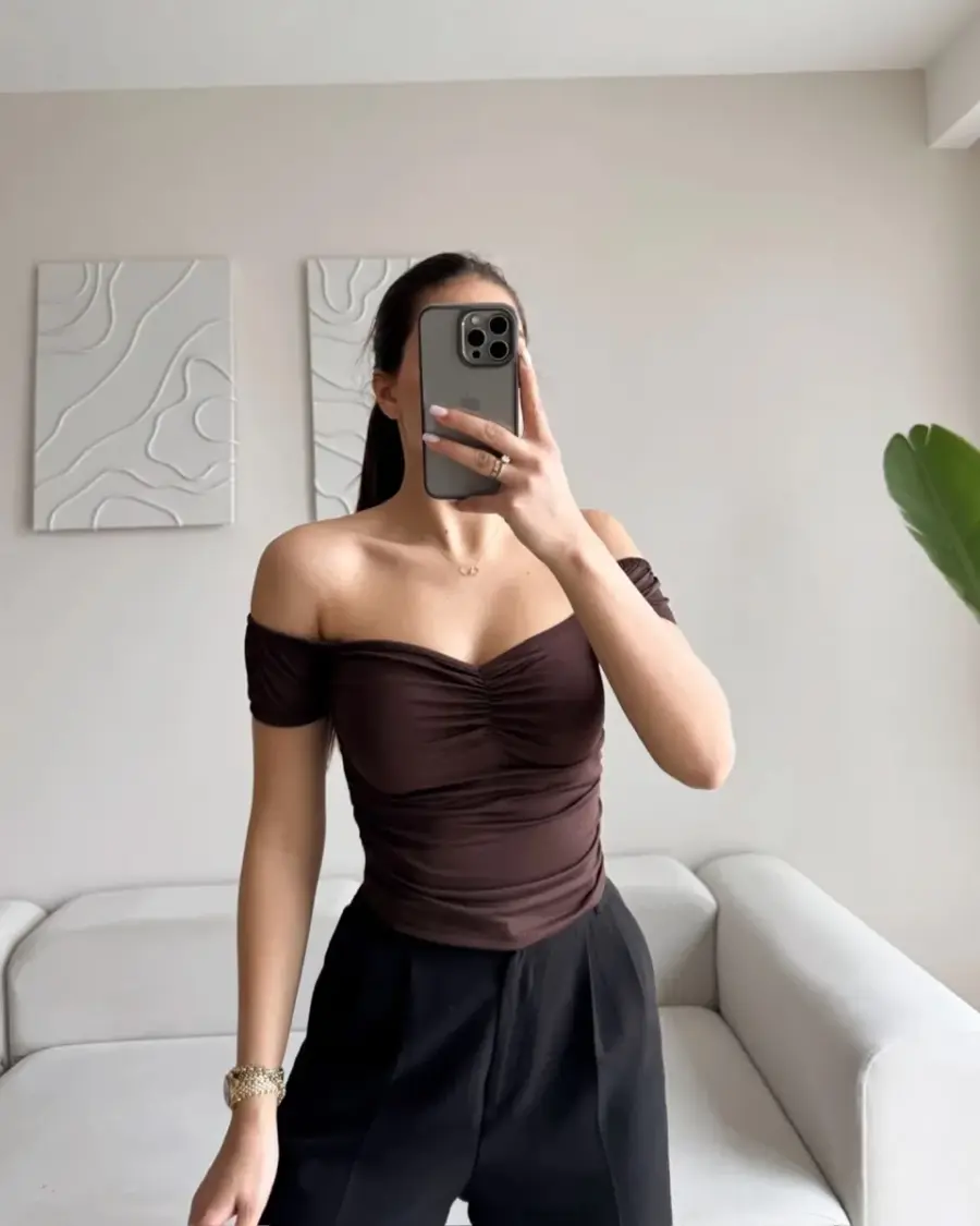 Top Lex - smeđi - Slika 2