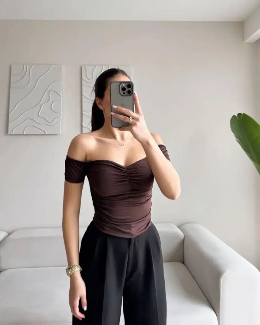 Top Lex - smeđi - Slika 4