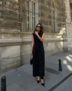 Maxi haljina Rochelle - crna