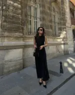 Maxi haljina Rochelle - crna - Slika 4