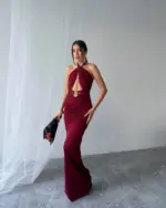 Maxi haljina Henras - bordo