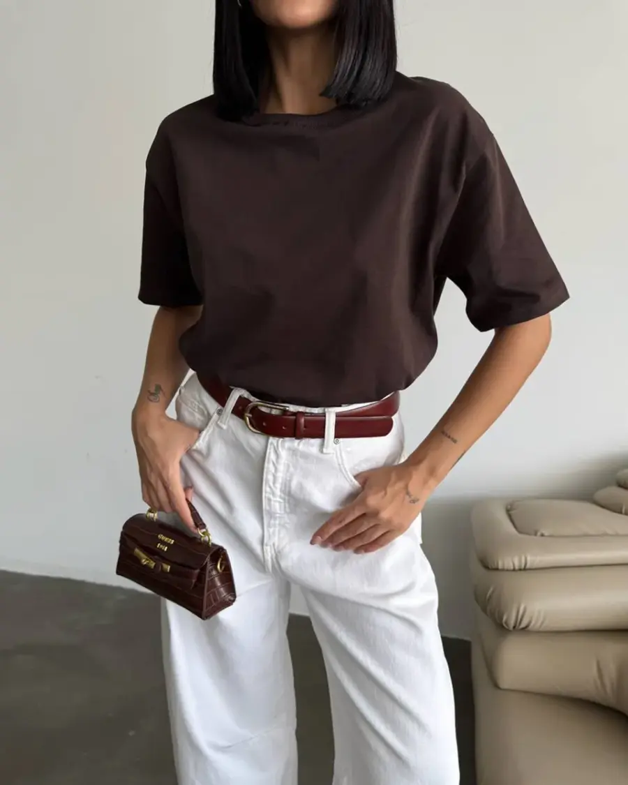 Majica Kerrie - smeđa - Slika 3