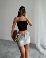 Top June - smeđi - Slika 4