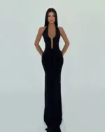 Maxi haljina Bellis  - crna - Slika 2