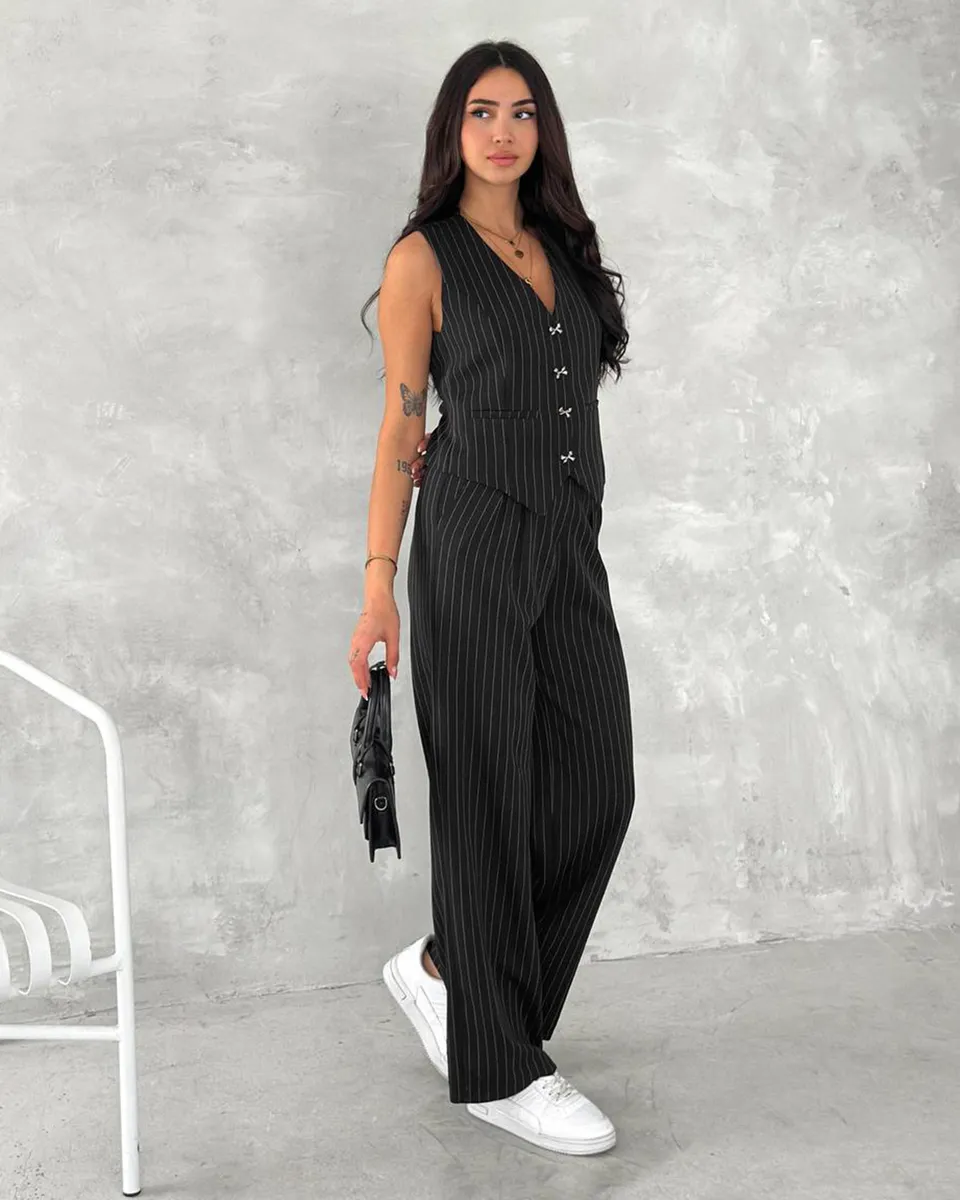 Dvodjelni set Abby - crni - Slika 3