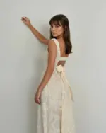 Midi haljina Monroe - cream - Slika 2