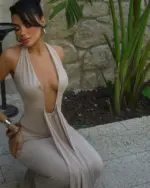 Maxi haljina Bellis  - bež - Slika 4