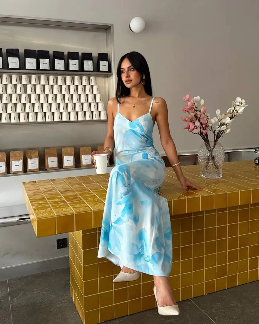 Maxi haljina Jessica - plava - Slika 2