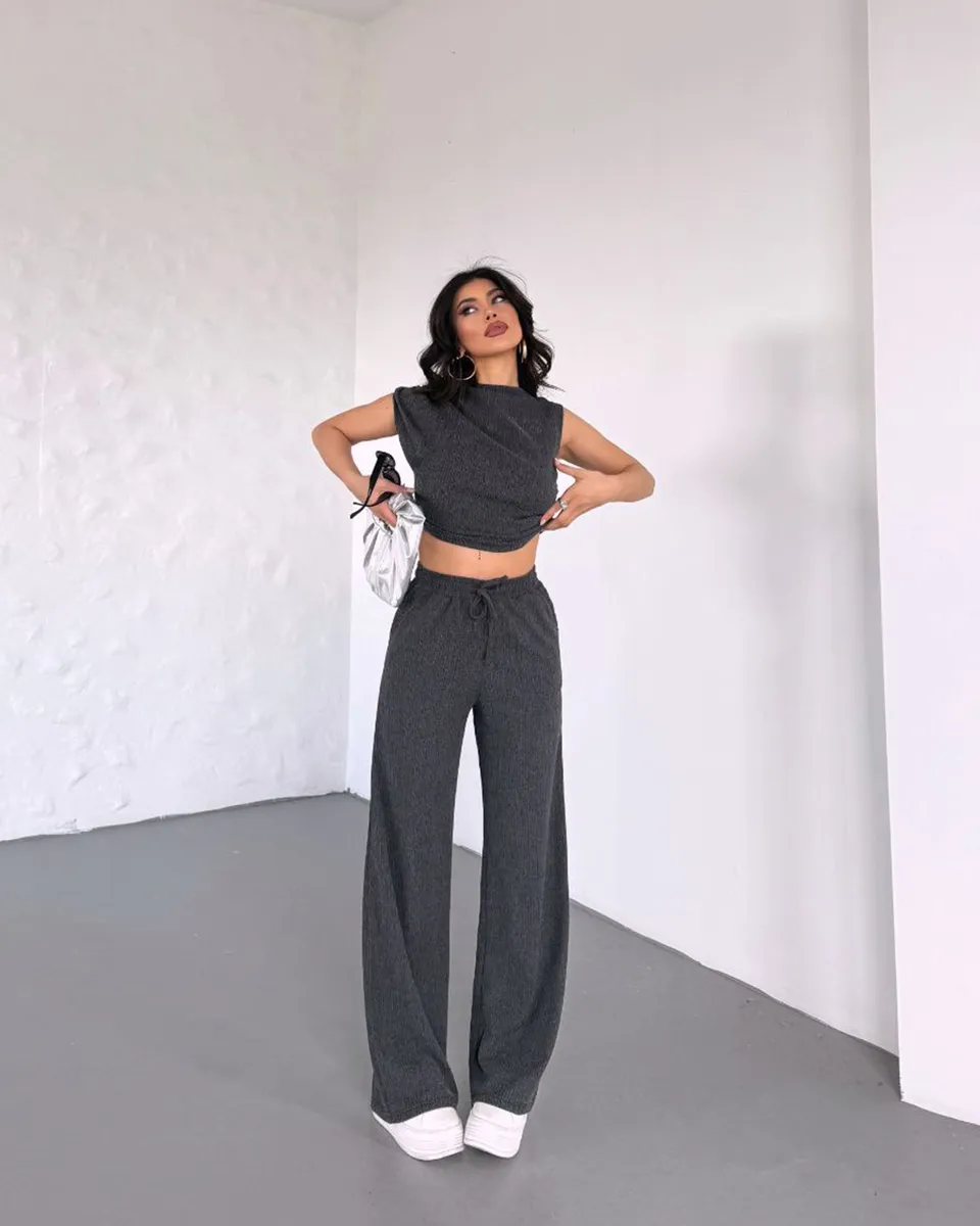 Dvodjelni set Delilah - antracit - Slika 4