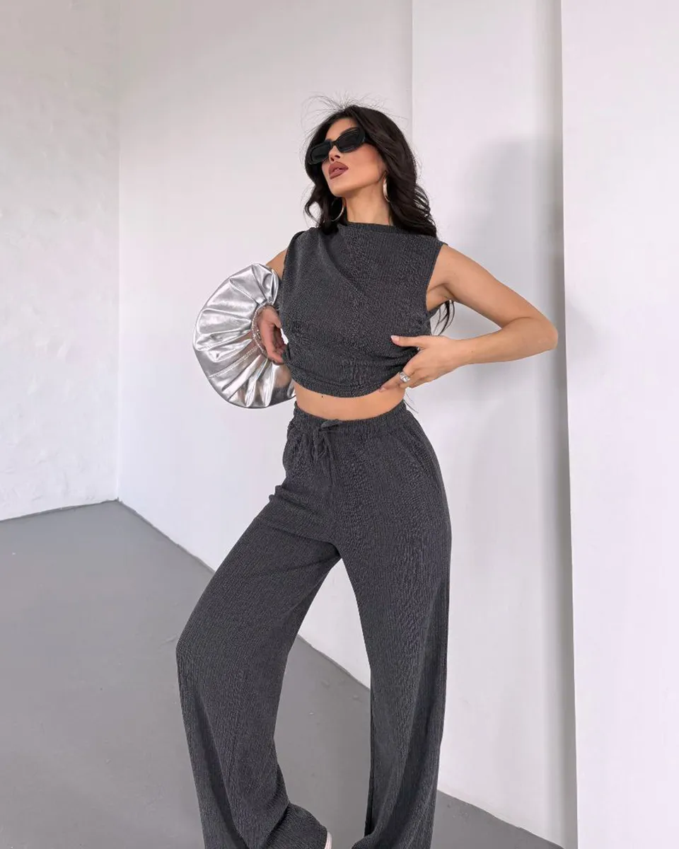 Dvodjelni set Delilah - antracit - Slika 2