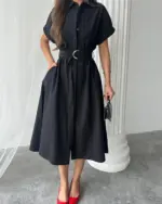 Midi haljina Lucy - crna - Slika 2