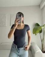 Body Paxton kratki rukav - antracit - Slika 2