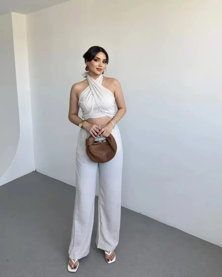 Dvodjelni set Saira - cream - Slika 3