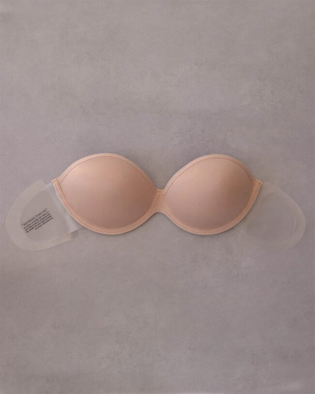 Nevidljivi push up grudnjak C korpe - nude