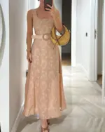 Midi haljina Isadora - bež - Slika 3