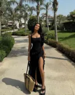 Maxi haljina Astrid - crna - Slika 2