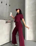 Dvodjelni set Tori - bordo - Slika 3