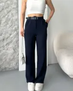 Palazzo hlače Heidi - tamnoplave - Slika 2